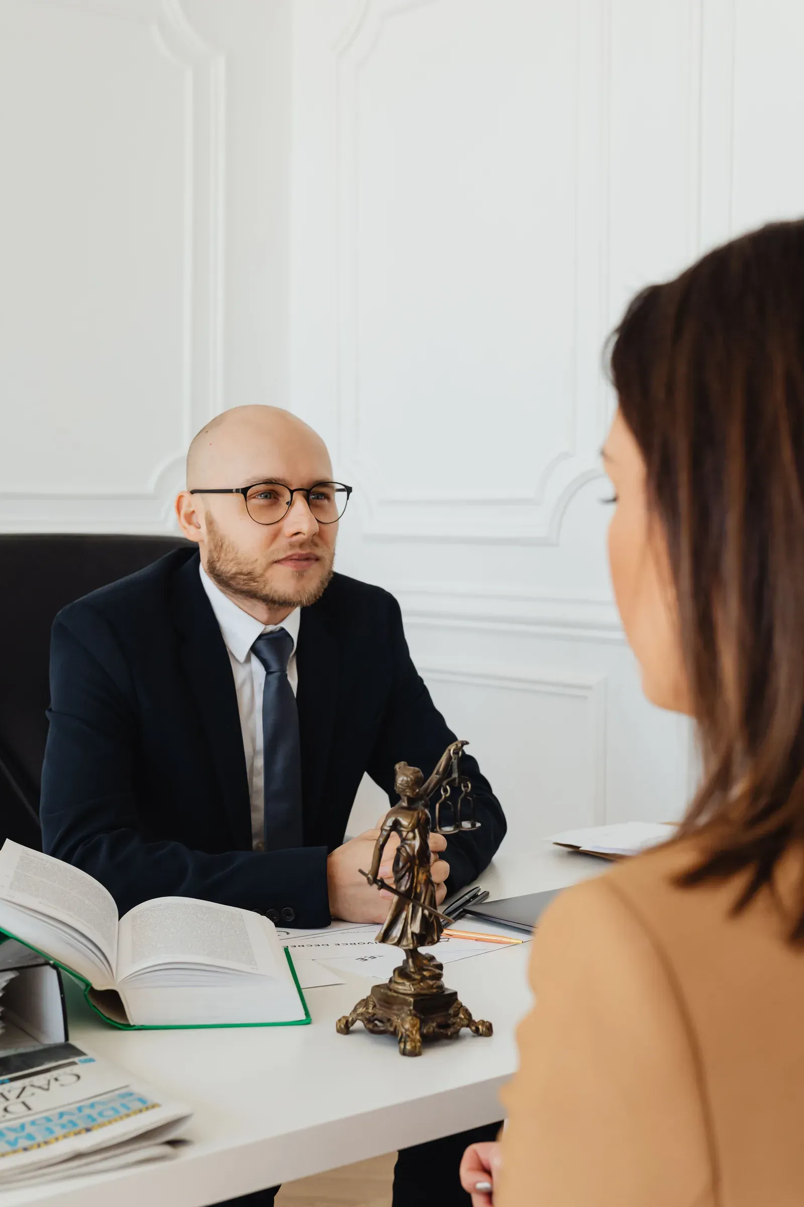 Case documents arranged for a detailed legal review
